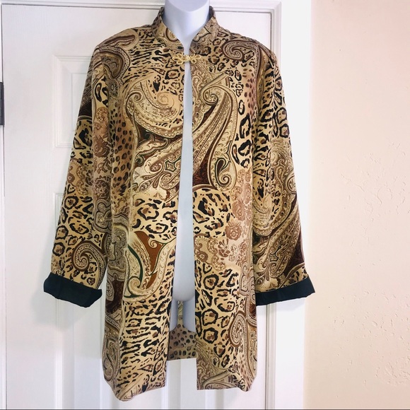BFA Classics ORIENTAL-style Print Jacket- size 8 - Picture 1 of 8